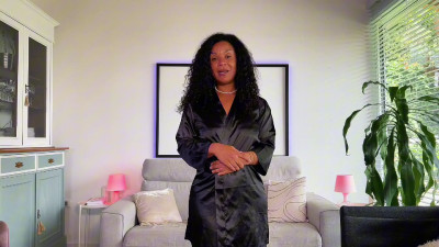 MissFluo - Transparent lingerie try on on hot MILF