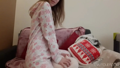 EveYourApple - FREE Petite Teen in Onesie Pillow Hump