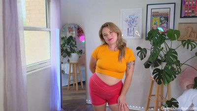 Gwen Bunny - TRANSPARENT CLOTHES |  4K TRY ON | CURVY BODY