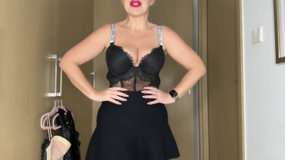 Amanda Page - Sexy  transparent tops try on haul