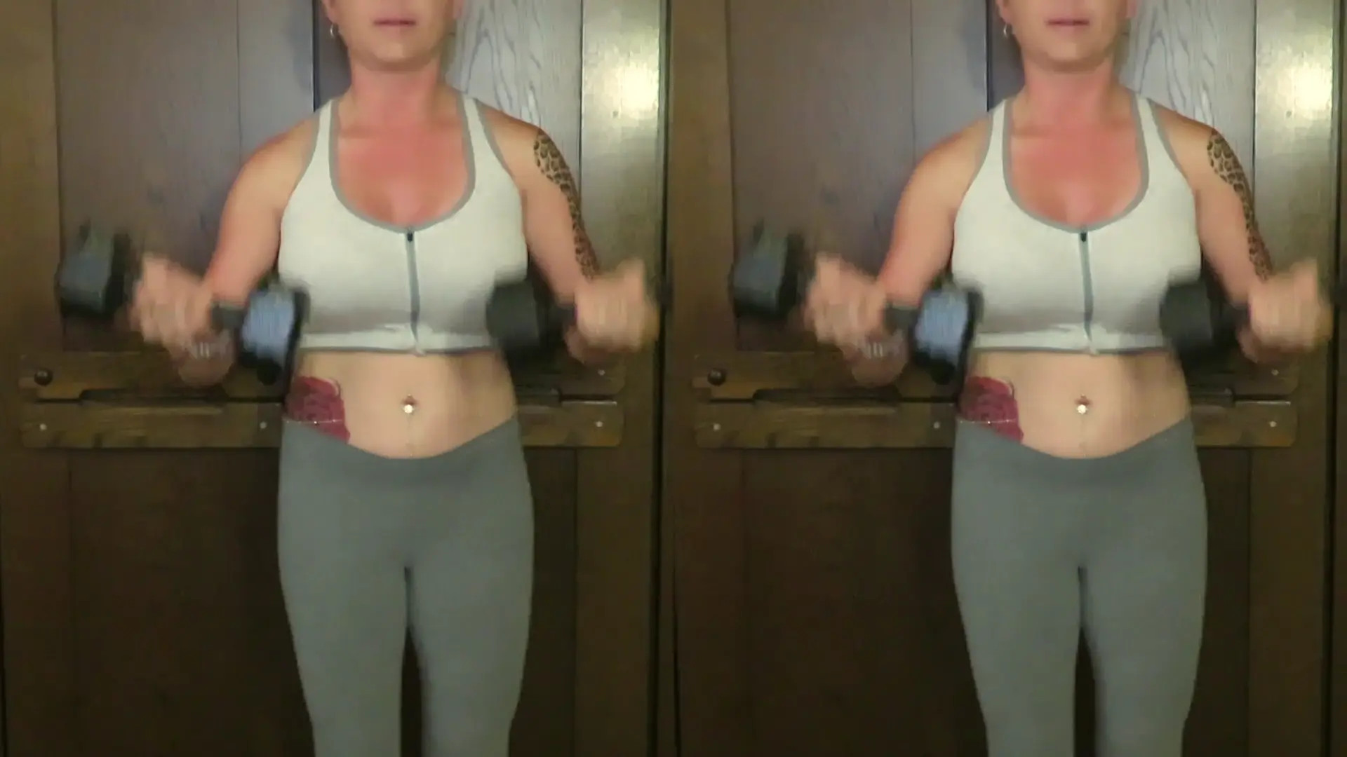 Exclusive Leak: Roxy Loca Amor - 20 Curls of 15 Pound Iron Dumbbells - Stream in FullHD | Hotleakxxx.com