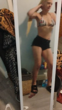 Iamthatgyrl4u - Beautiful petite blonde shows off her sexy bod n long hair