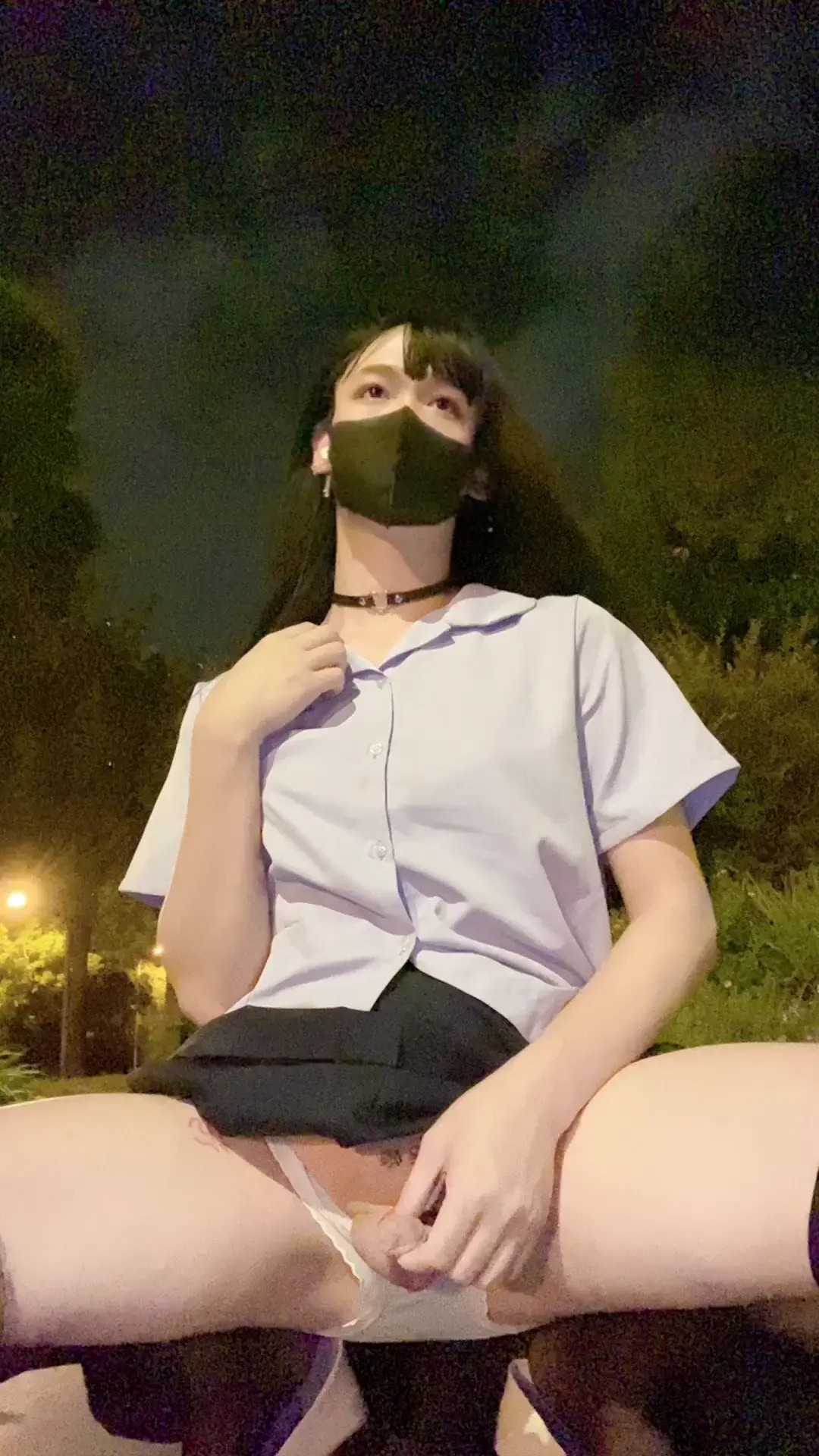 Exclusive Leak: TransTumii - Sissygirl Pee Outdoor - Stream in FullHD | Hotleakxxx.com