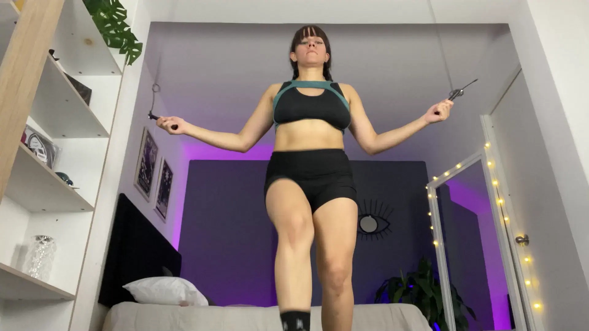 Exclusive Leak: VioletPaket - Jumping rope loop - Stream in FullHD | Hotleakxxx.com