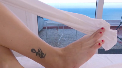 FootjobsQueen - White STOCKINGS
