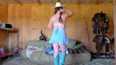 NaughtyRedFarmgirl - Redhead trys on New dresses and skirts