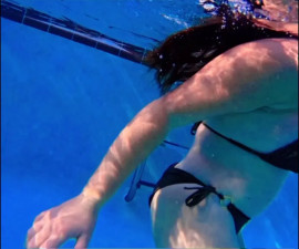 24theshowcouple - Public pool bikini view