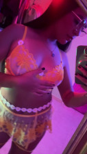 eroabby - Beautifull Brunnete Dancing In Sexy Yellow Lingerie