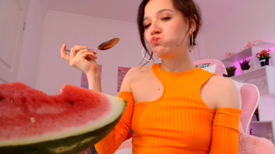 luna_moore - Enjoying watermelon