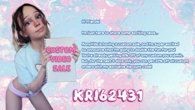 Krissi Pookie - CUSTOM SALE JAN 2025 // Other Announcements