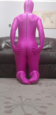 Laura Encased - Zentai sex on the living room floor