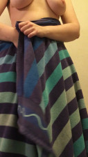 KinkyEmma - Towel drying my hairy curvy body