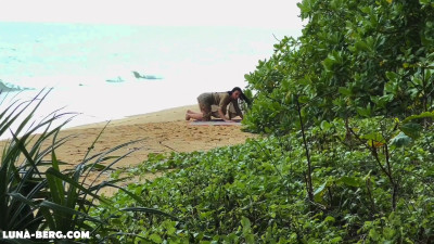 Scarlet Sins - NUDIST Beach MILF and Stranger Have SEX by the Ocean