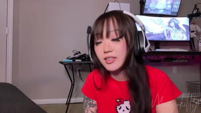 mvngokitty - Gamer GF's Sloppy BJ