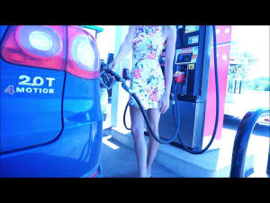 HOLLYHOTWIFE - Gas Station Flashing