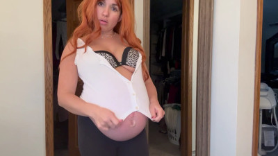 SexyMomof4 - 8 Month Along Trying To Make My Outfits Look Good
