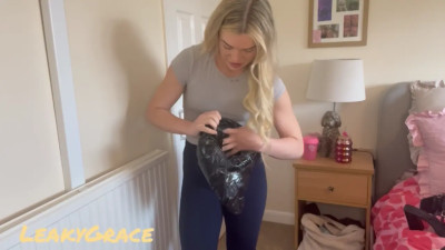 LeakyGrace - Leather wetting vlog free version