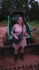 bigboobfun1 - Sitting on the doc of a bay cover
