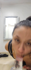 BettyR - Sucking my dildo