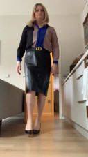 samryder69 - Real leather skirt show off