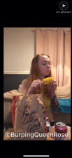 BurpingQueenRose - Eating KFC and burping