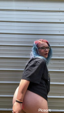 psychoslut666 - fucking my ass outside