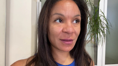 MissFluo - Saggy tits joi with black milf orgasm in mouth