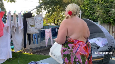bbw adelesexyuk - adelesexyuk busy in her garden