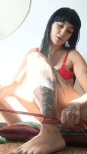 AkameQueen - shibari, tied leg