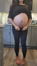SexyMomof4 - Preggo Milf Belly Rubbing Tease