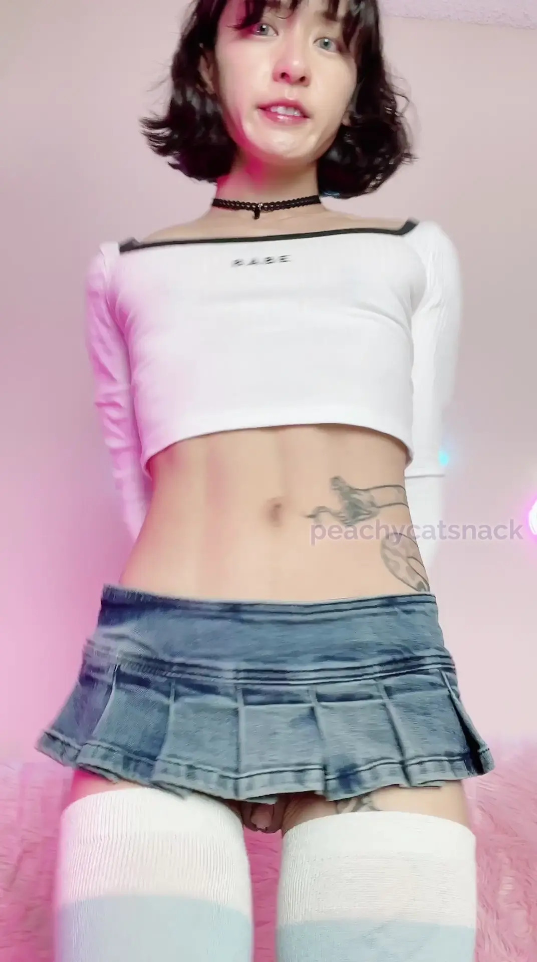 Exclusive Leak: peachycatsnack - Petite and fit Asian shows off super wet pussy in microskirt - Stream in FullHD | Hotleakxxx.com
