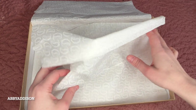 AbbyAddison - Unboxing and trying on new Christian Louboutin Miss Z heels