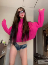 Sienna K - Pink Sweater Dance 2