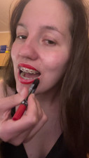 Nicole_Ray - I paint my lips with red pencil