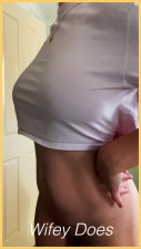 WifeyDoes - Wifey flashes amazing body in her tight crop top