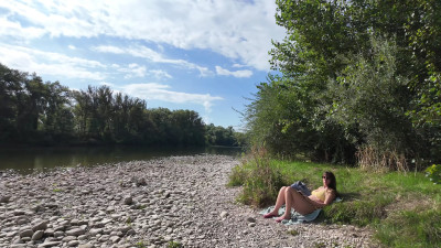 GoodGirlandDad - Meeting by the river. Best blow job of my life