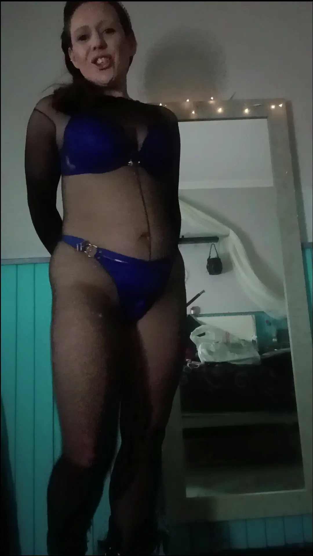 Exclusive Leak: manza_sumi - SFW Tease in Blue Lingerie and a BodyStocking - Stream in FullHD | Hotleakxxx.com