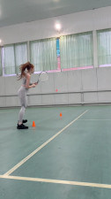 Alice_Ginger - My first tennis training