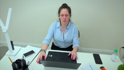 Playful_Lo - Female Boss Wanks You: Office Handjob N Cum on Tits