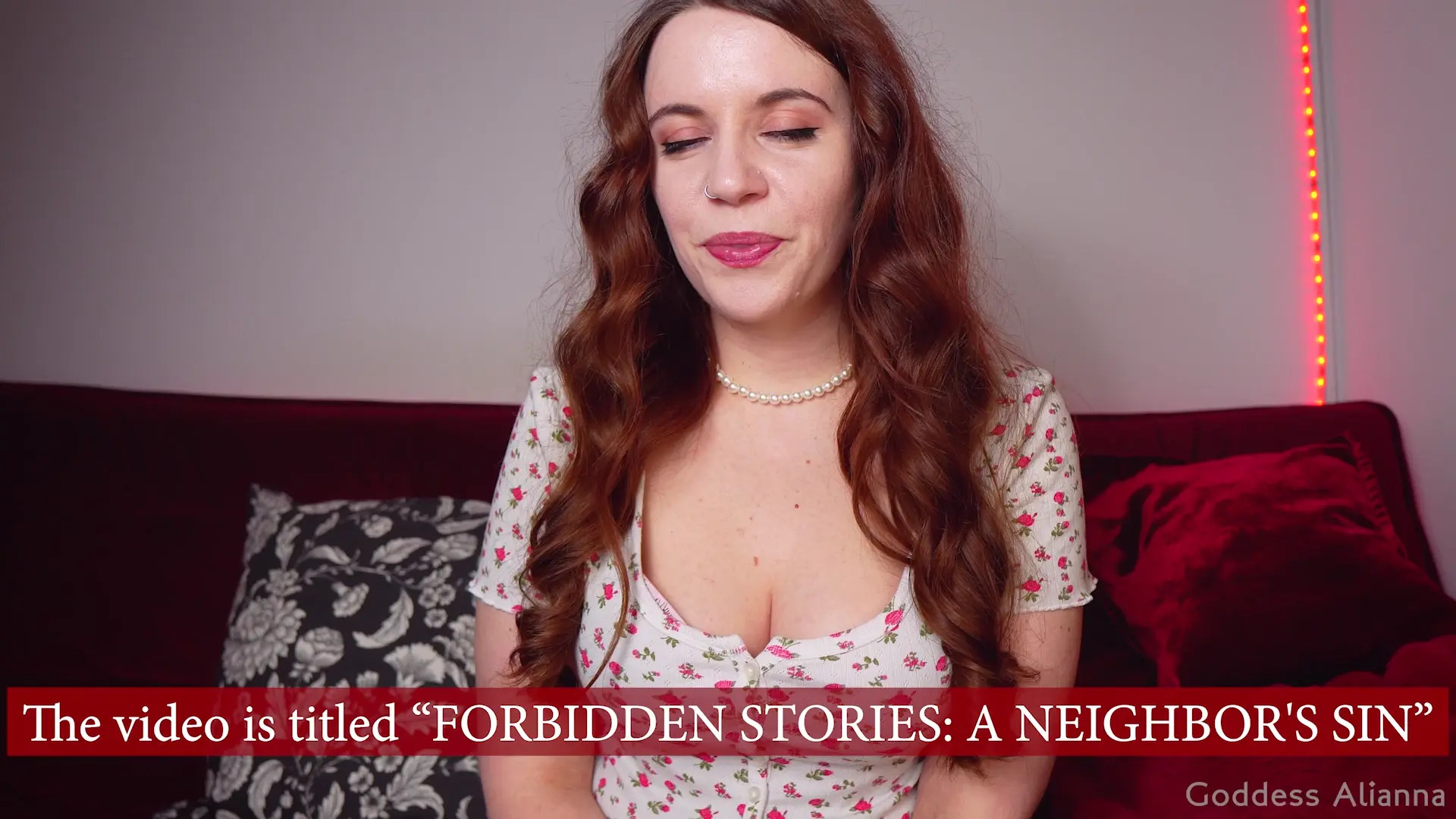 Exclusive Leak: GoddessAlianna - Talking about my video "FORBIDDEN STORIES: A NEIGHBOR'S SIN&quot - Stream in FullHD | Hotleakxxx.com
