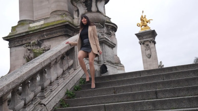 alysanylon - Paris Leather Walk | Elegant Outdoor Vid