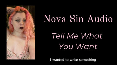 NovaSin - What Do You Want? [Audio Only Gender Neutral Captioned