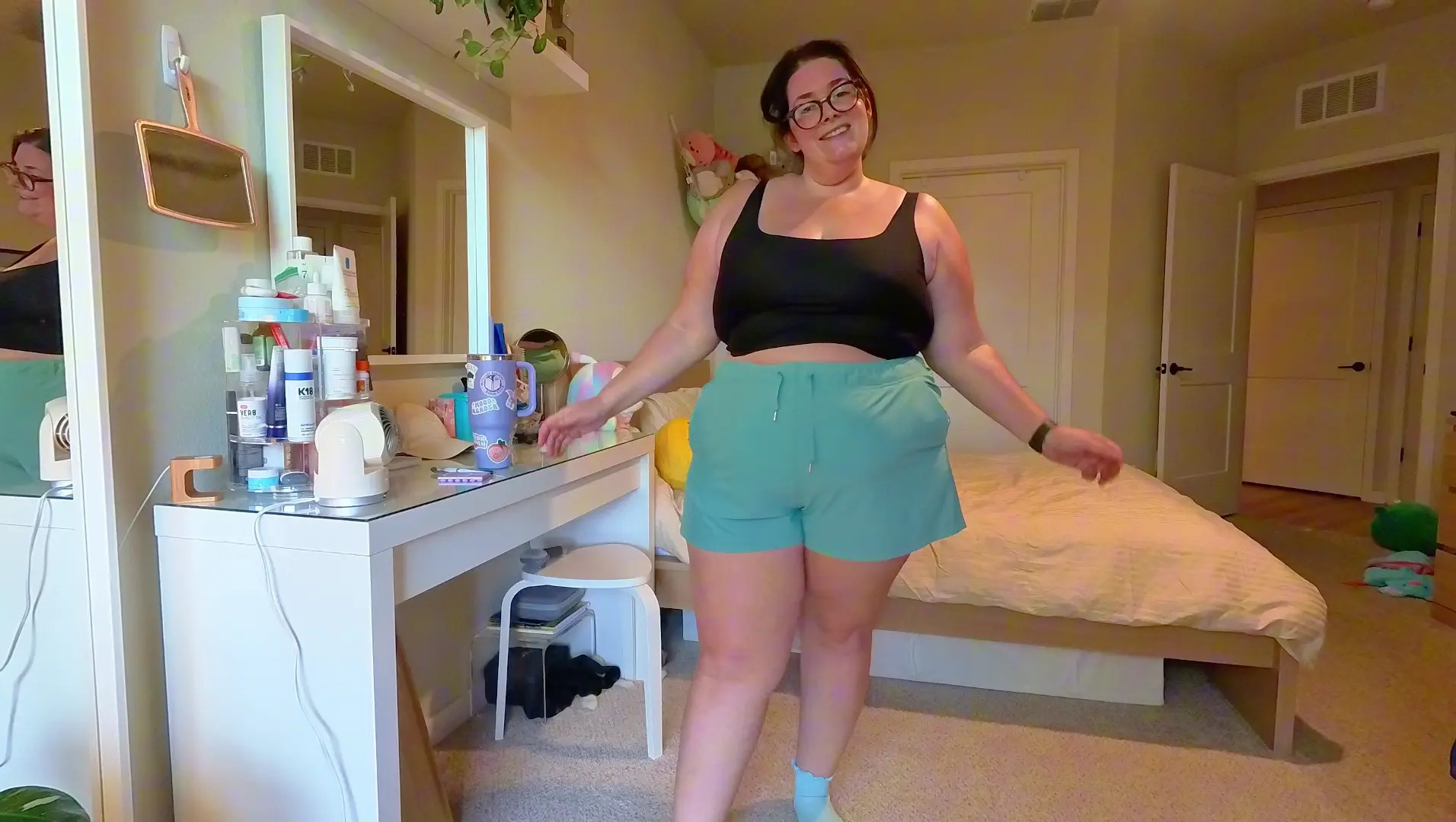 Exclusive Leak: Lunaxthicky - day 7: back to the grind | curvy dumbbell squats - Stream in FullHD | Hotleakxxx.com