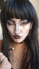 AkameQueen - gothic clown makeup