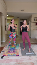 NinaTKO - Waist Trainer Workout Day 1 Challenge