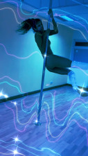 Sabrinajade - ENCHANTING WHITE BOOTS POLE DANCE