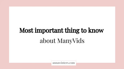 AnnaWinters - ManyVids Tutorial - MV Score
