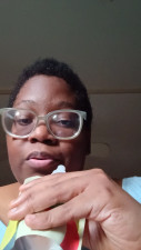 Pandora28 - eating unsweetened applesauce