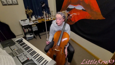 Riley Cyriis - Cello practice