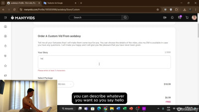 aodaboy - I teach you how request a Custom Vid